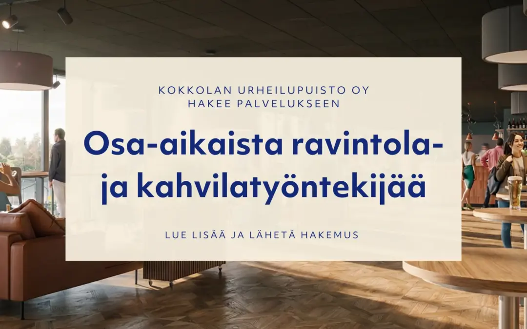Osa-aikainen ravintola- ja kahvilatyöntekijä